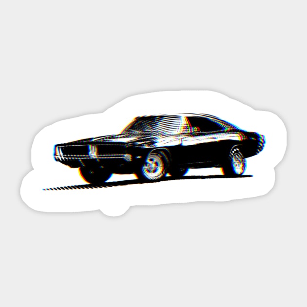 1969 Charger Sticker by NorthOfLongIsland